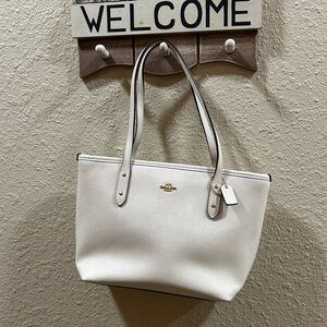 Coach Cream Tote Bag